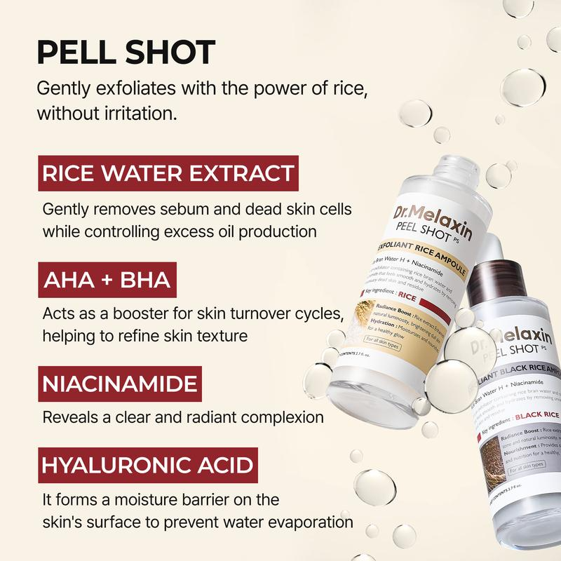 Peel Shot Ampoule Duo (white+black）